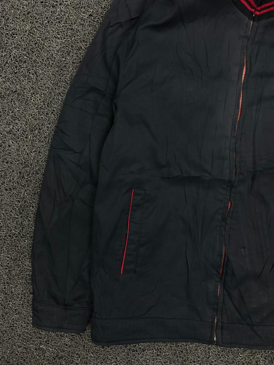 Vintage Reversible Black & Red Full Zip Jacket