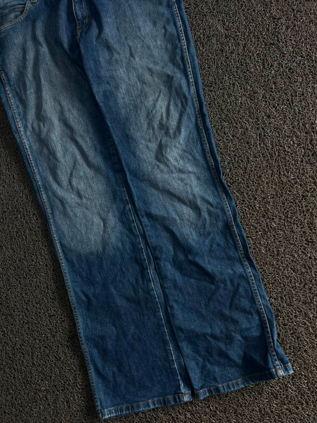 Wrangler Dark Wash Straight Leg Thrift Jeans