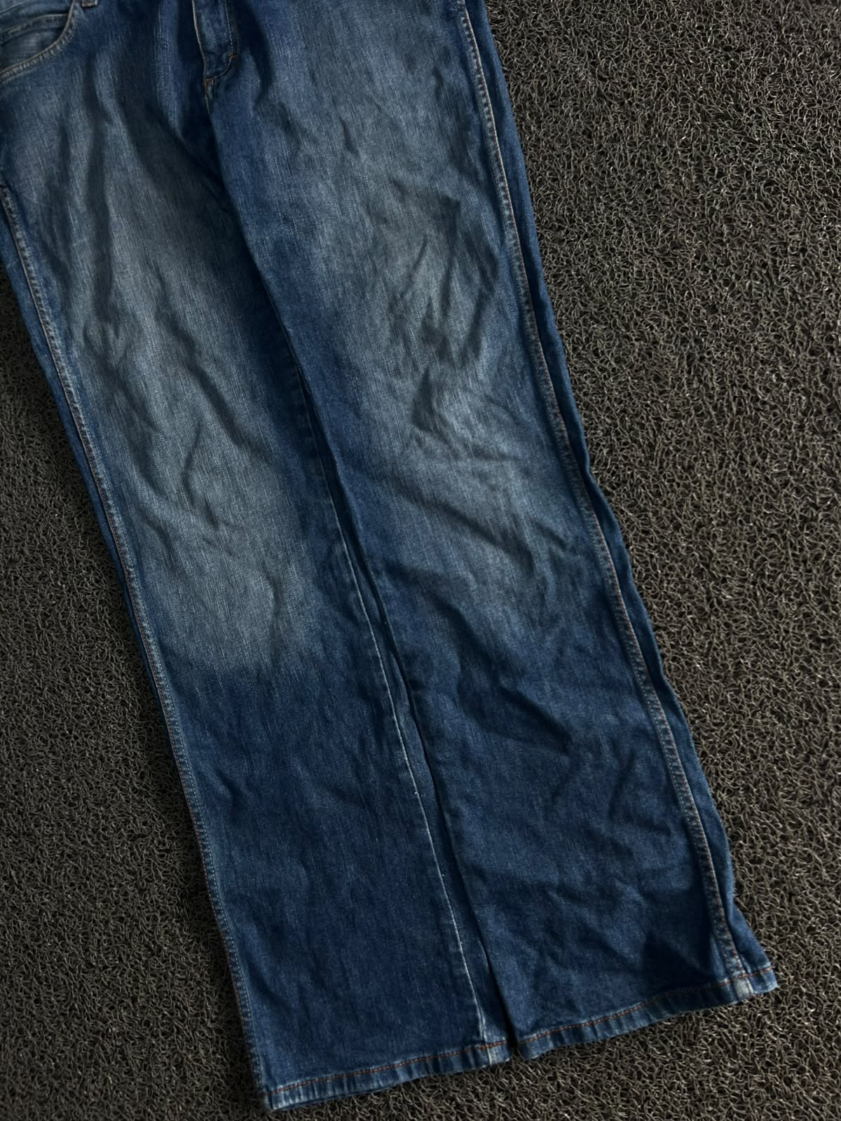Wrangler Dark Wash Straight Leg Thrift Jeans