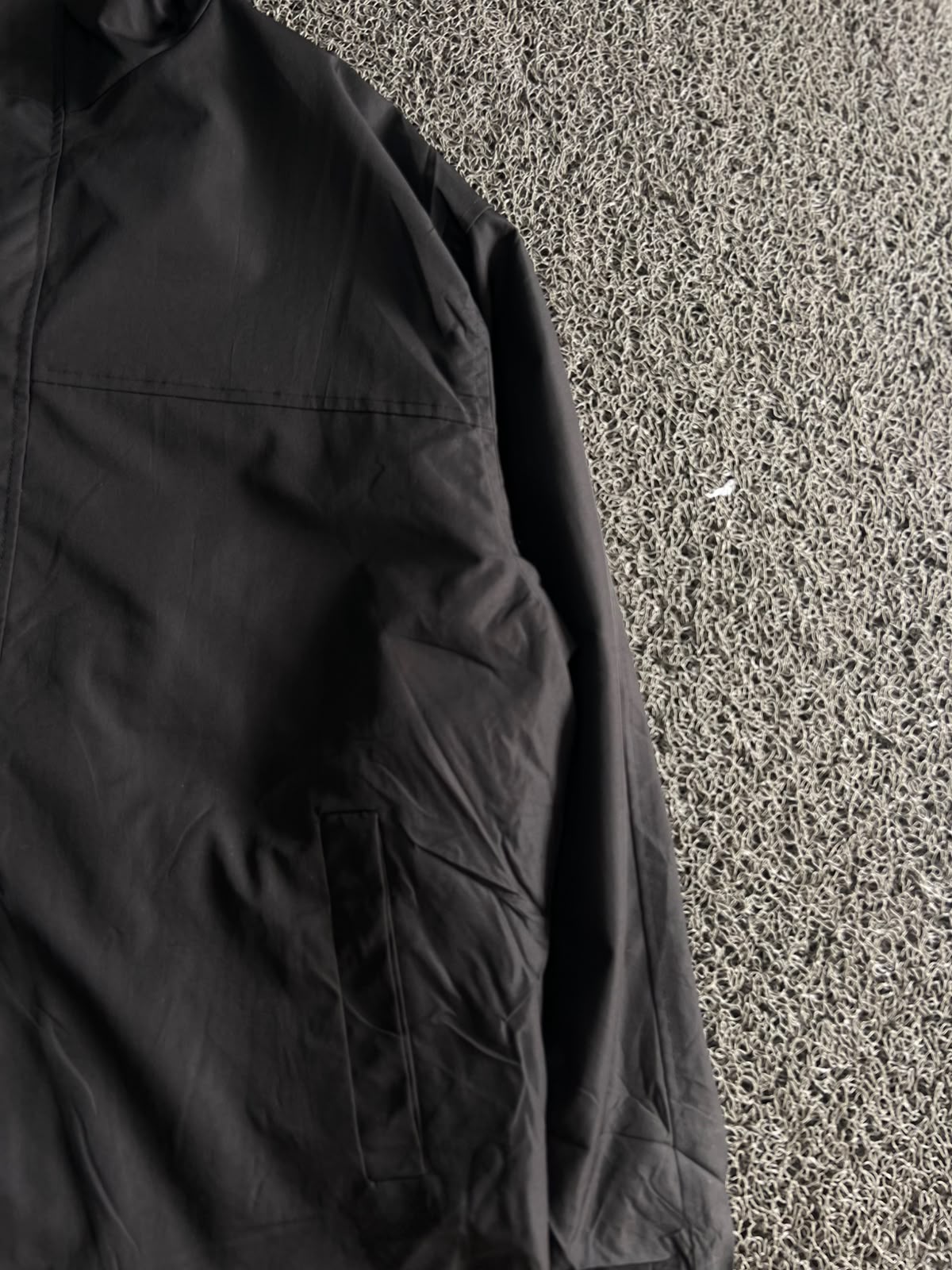 Black Hooded Utility Jacket – ⚠️ Zip Damage