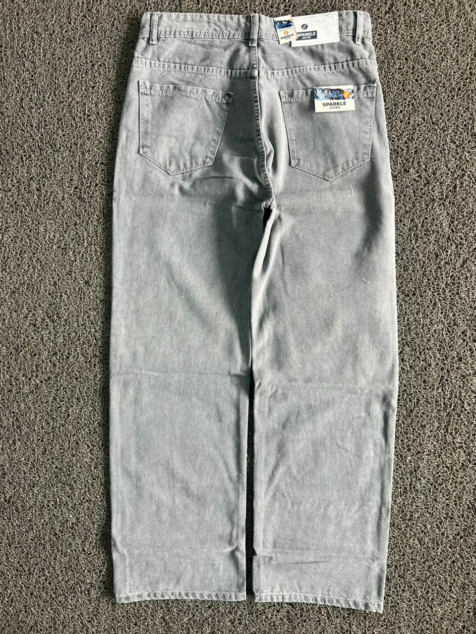 Light Grey Wash Wide Leg Denim baggy Jeans