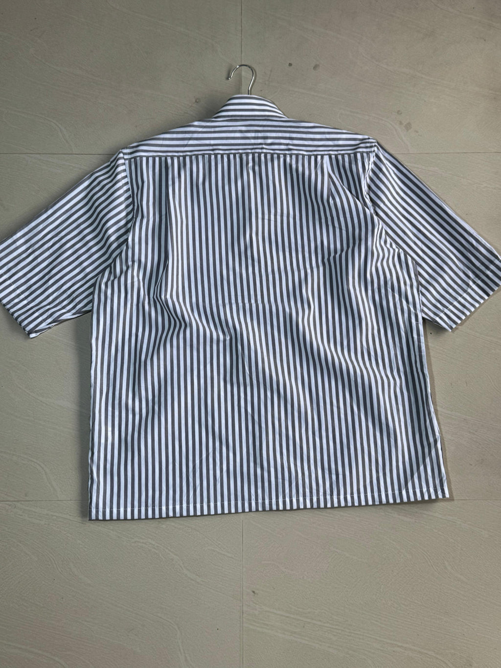 Oversized Boxy AC/DC Inspired Graphic Striped Shirt
