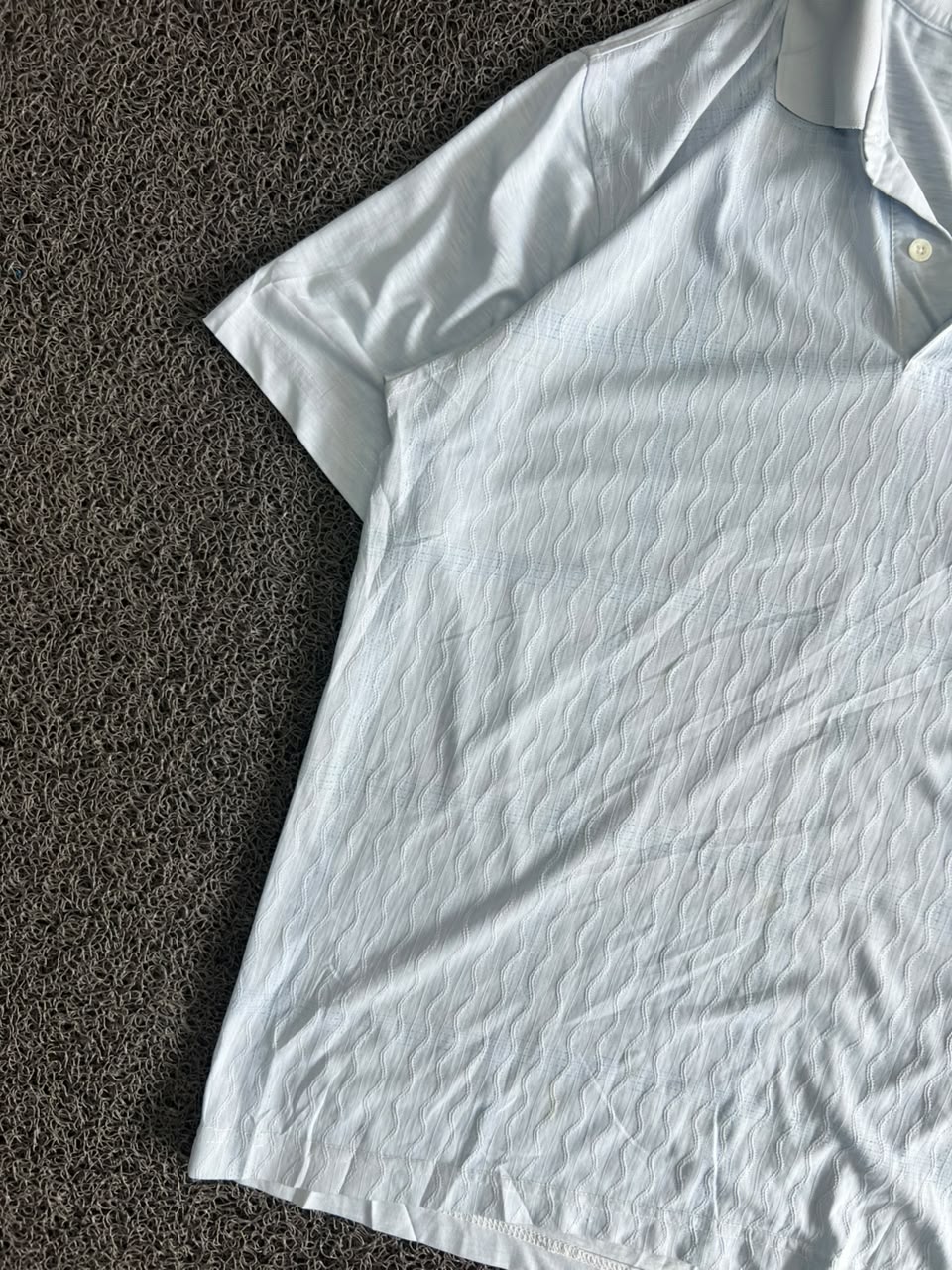 Textured Polo T-Shirt with Classic Collar