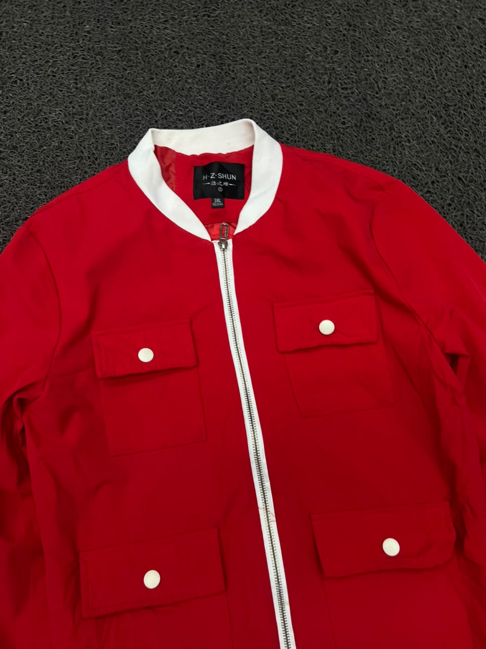 Utility Pocket Zip-Up Bomber Jacket | Casual Lightweight Men's Outerwear
