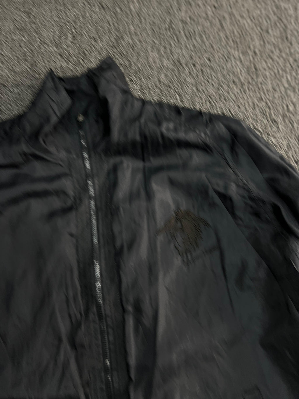 Black Lightweight Windbreaker Jacket – Full Zip Casual Outdoor Coat