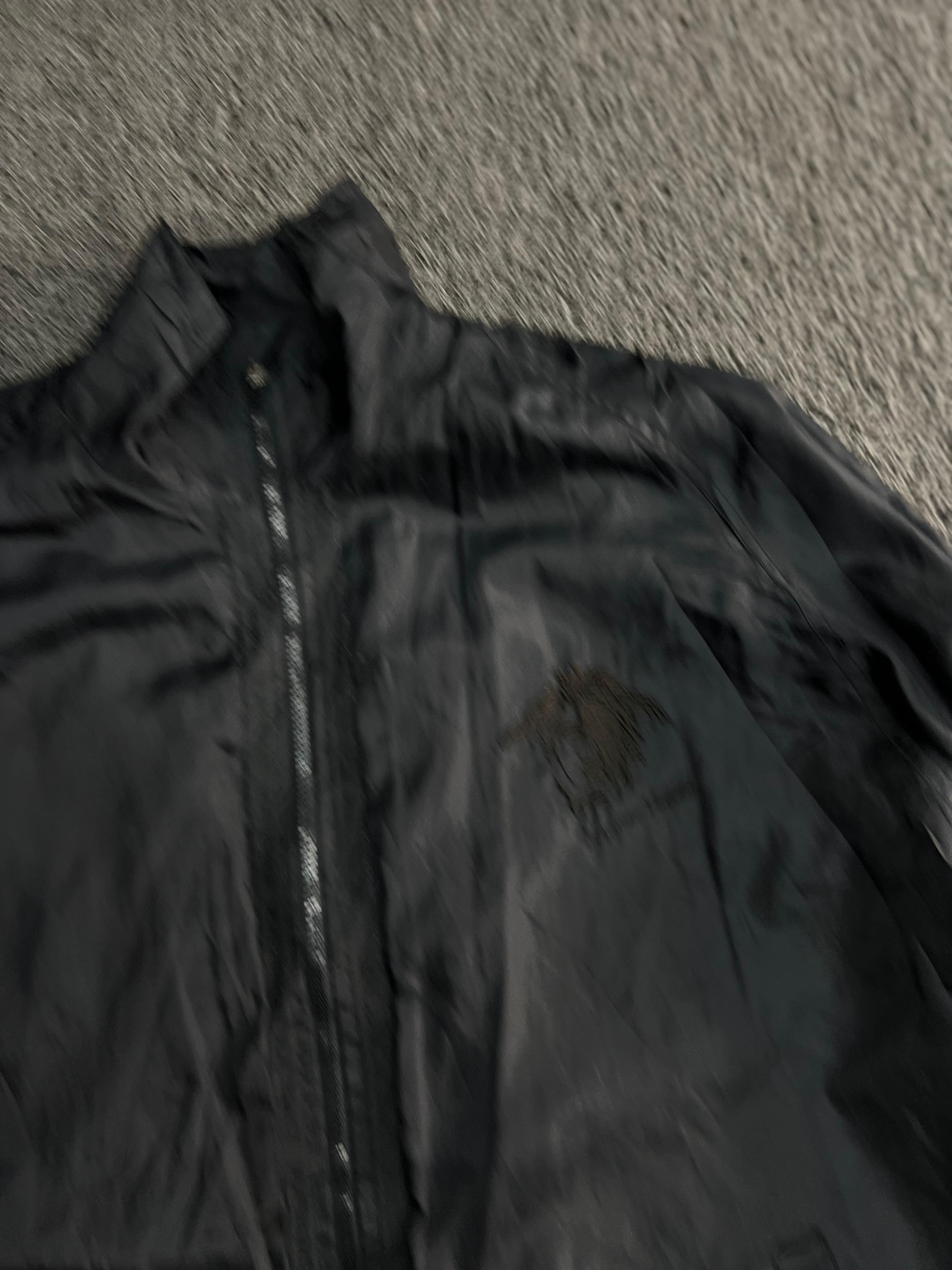 Black Lightweight Windbreaker Jacket – Full Zip Casual Outdoor Coat