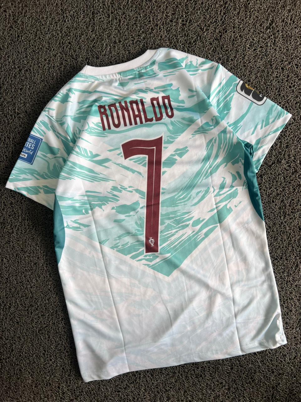 Portugal 2025 Special Edition Jersey – Cristiano Ronaldo #7 | White & Mint Green