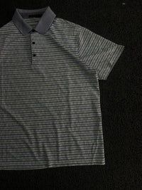 Geometric Pattern Half-Sleeve Polo T-Shirt
