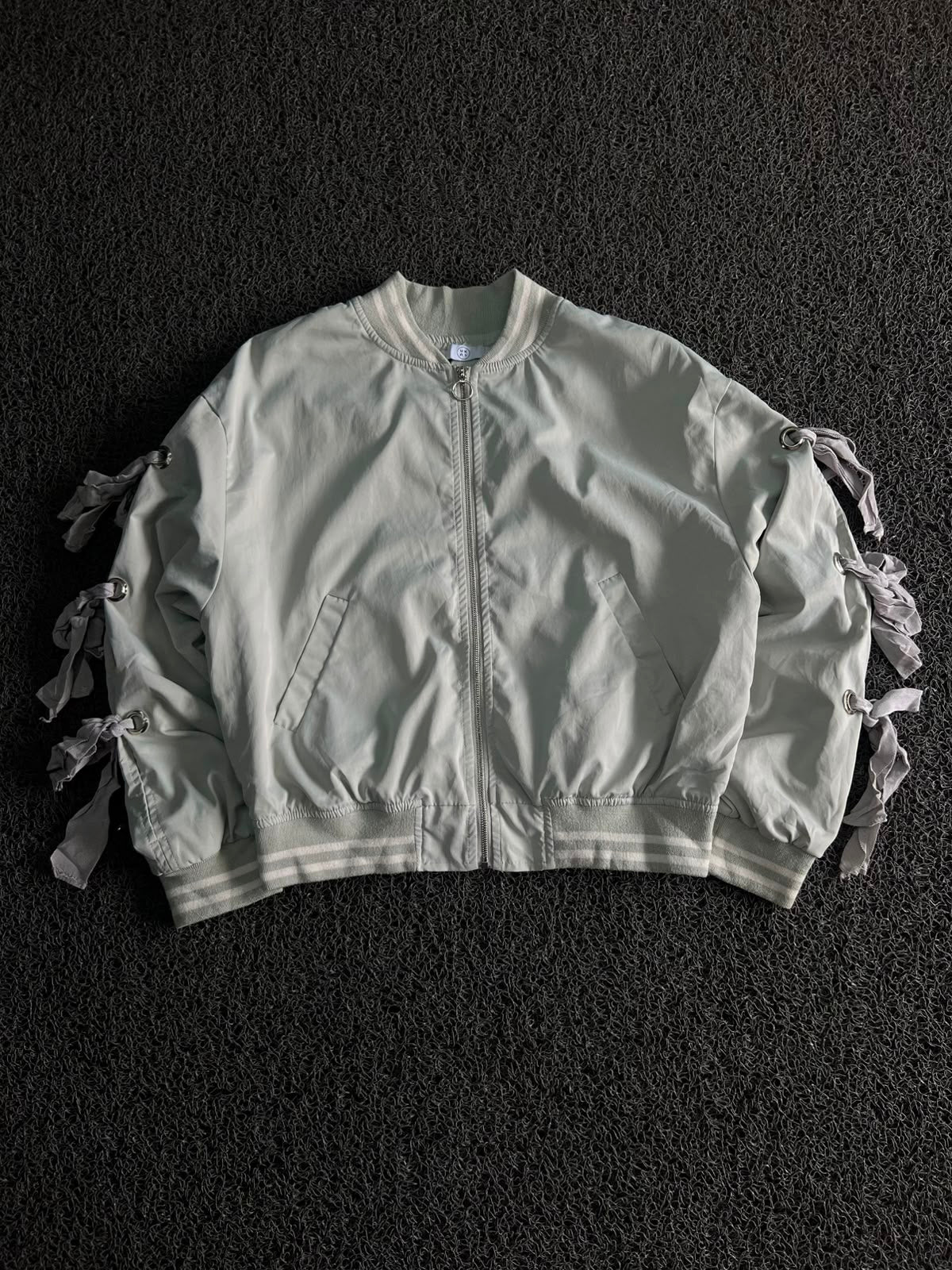 Premium Ribbon Sleeve Casual Jacket