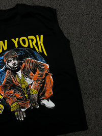 Vintage New York NAS Graphic Sleeveless T-Shirt – Black