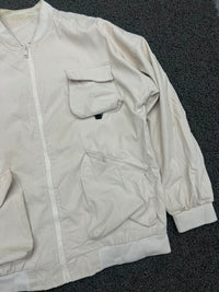 Cream Utility Pocket Bomber Jacket ⚠️ Small Stain