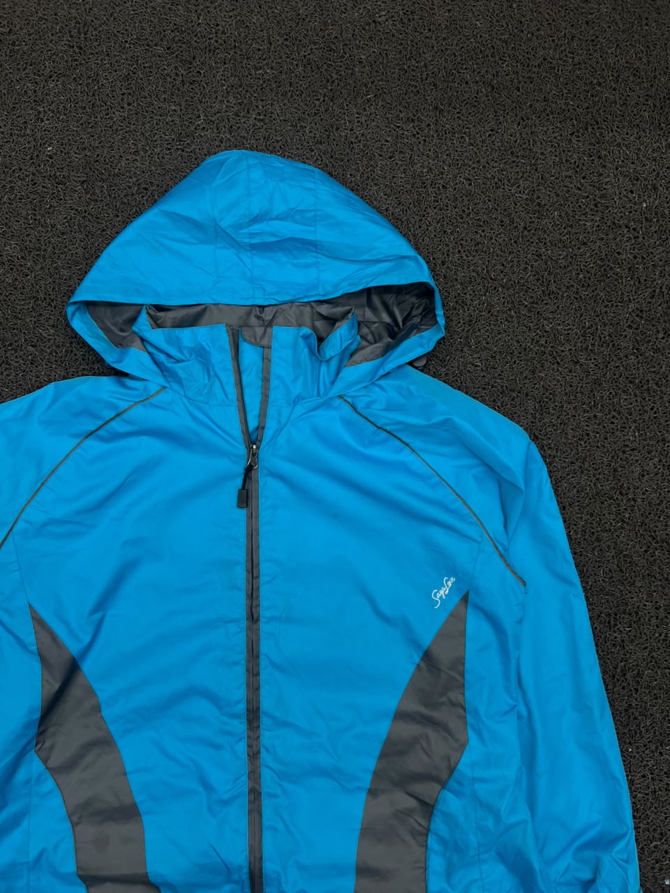 Blue  Hooded Ski Jacket
