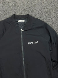 SSFNTIAS Black Lightweight Bomber Jacket – Full Zip Casual Outerwear