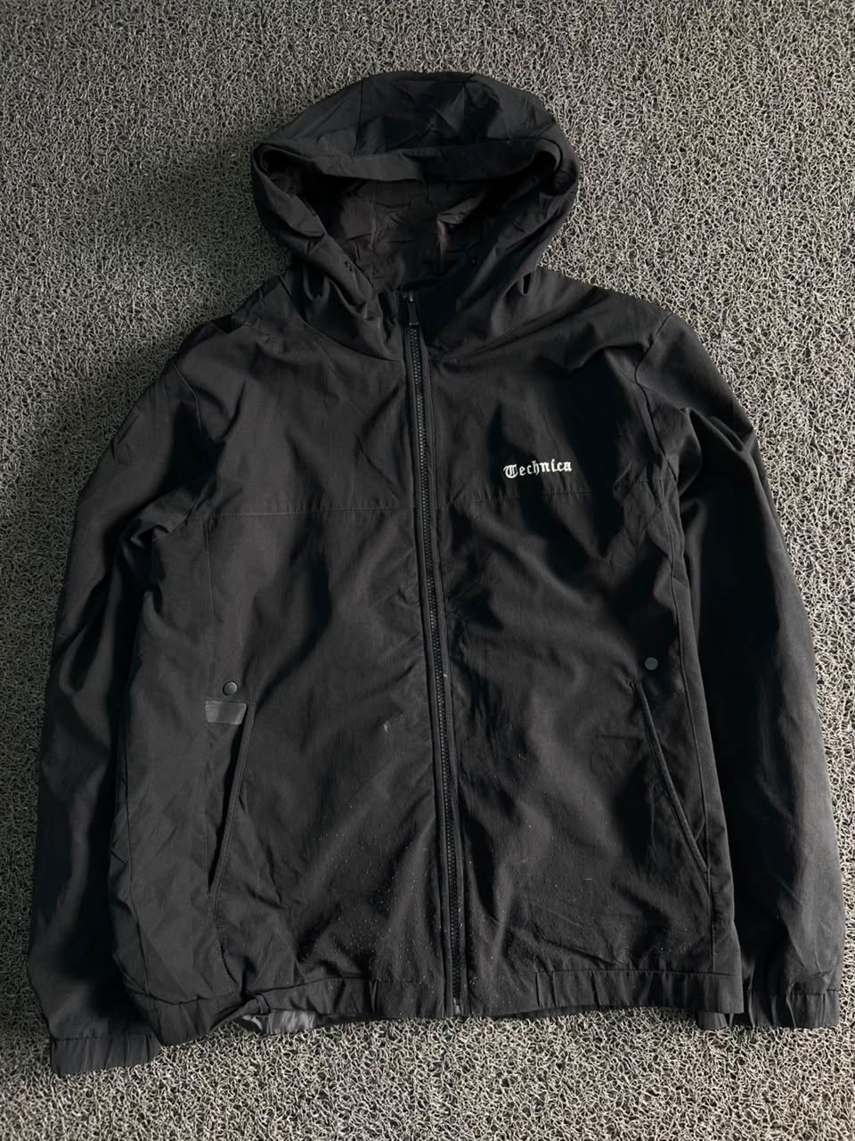 Technica Hooded Windbreaker Jacket – Lightweight Full Zip Outdoor Coat