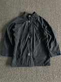 Minimalist Black Zip-Up Lightweight Jacket – Classic Casual Windbreaker