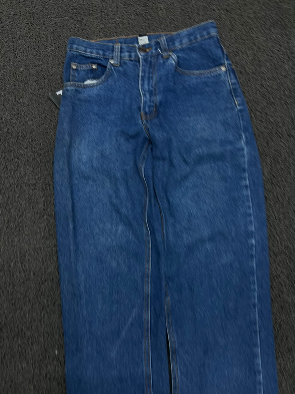 Vintage Dark Blue Straight Leg Thrift Jeans