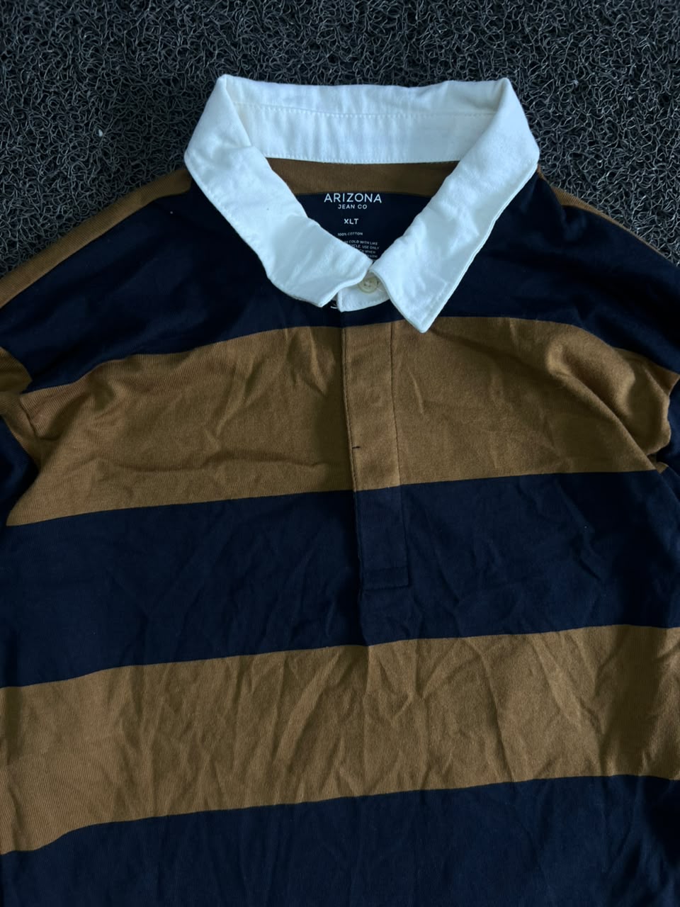 Arizona Jean Co. Striped Rugby-Style Full-Sleeve T-Shirt