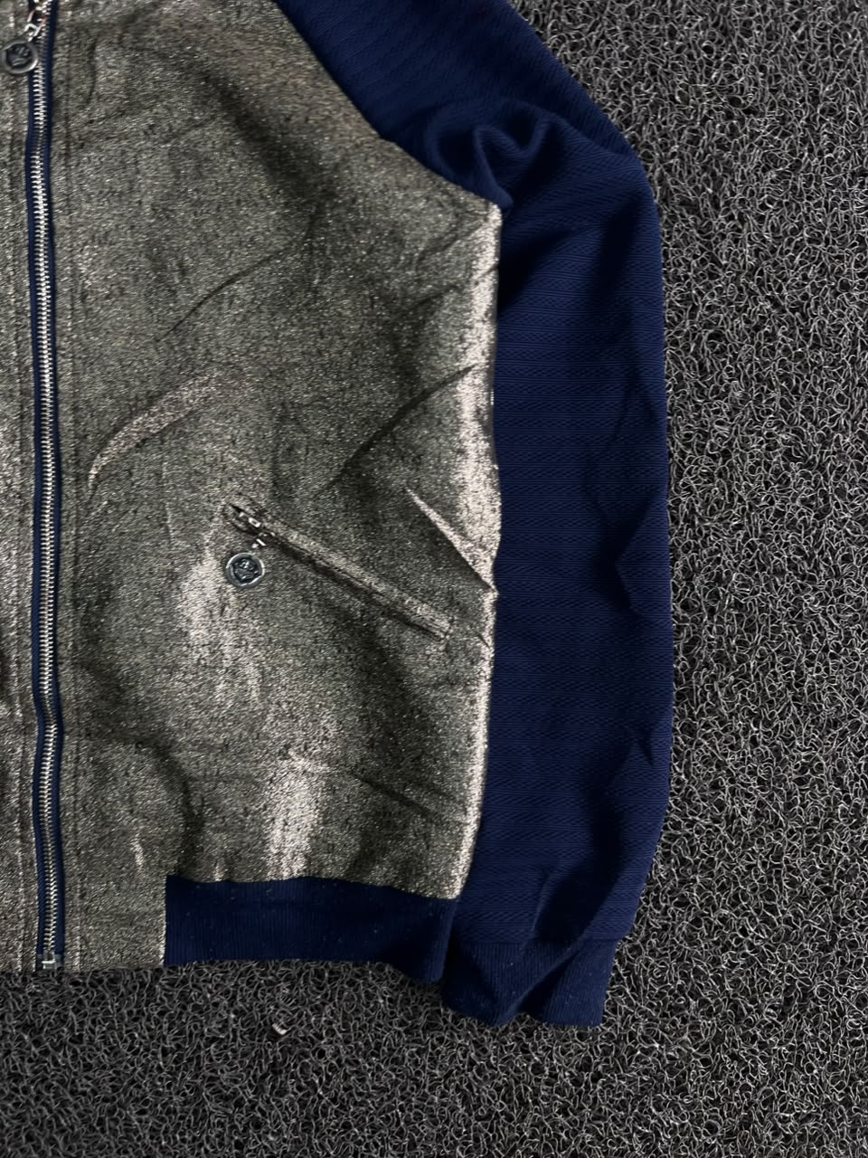 Bomber Jacket – Crown Patch Zip-Up Casual Jacket