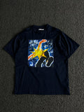 Abstract Graphic Print Oversized Cotton T-Shirt