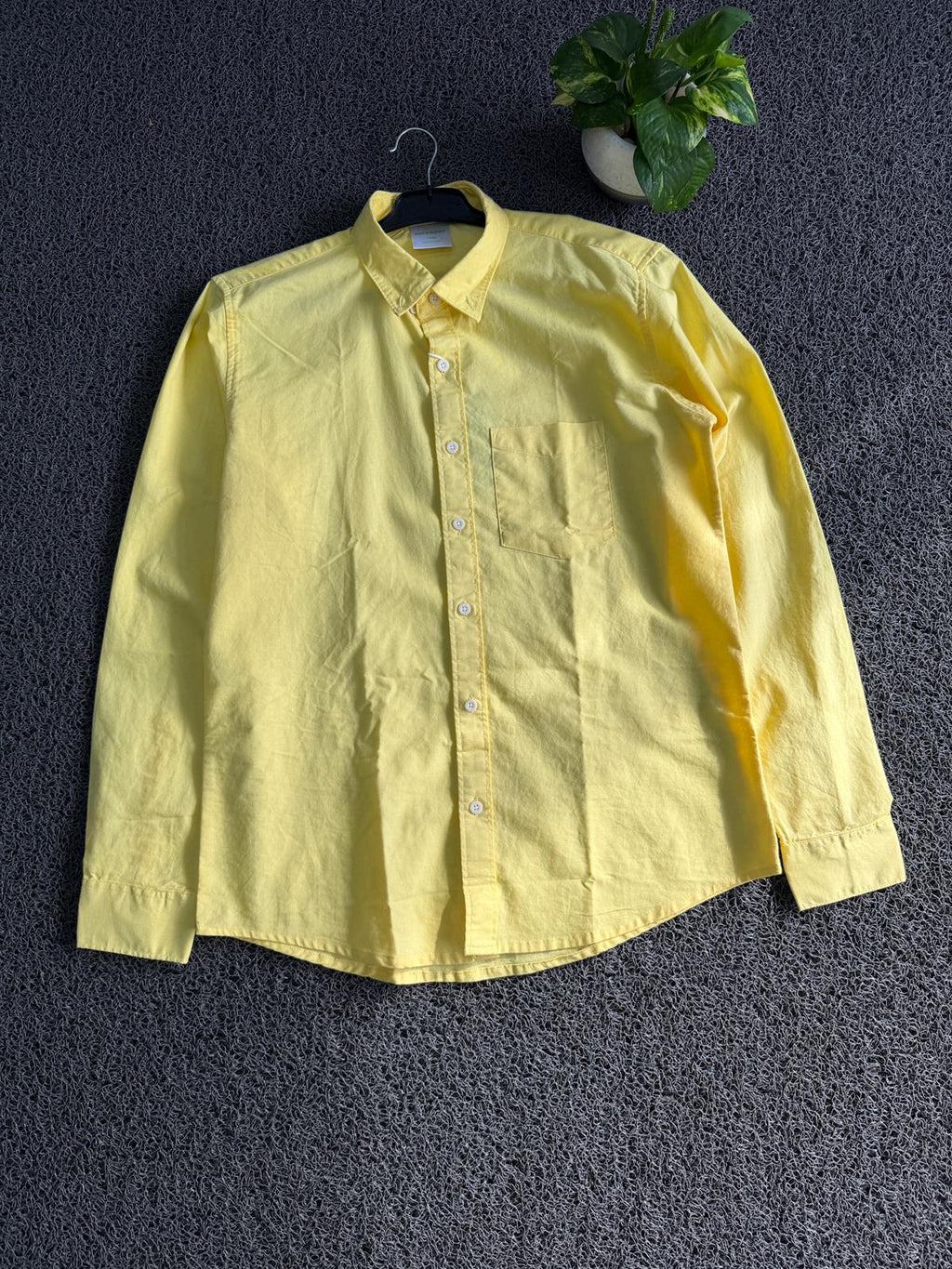 Yellow Linen Shirt | Premium Full Sleeve