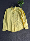Yellow Linen Shirt | Premium Full Sleeve